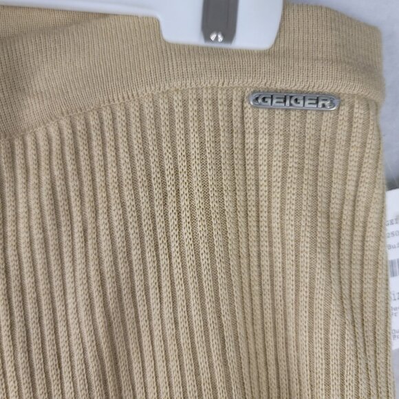 Geiger Ribbed Wool Pants Buff Size US 8 Made In Austria Pure New Wool Deadstock - Picture 2 of 11
